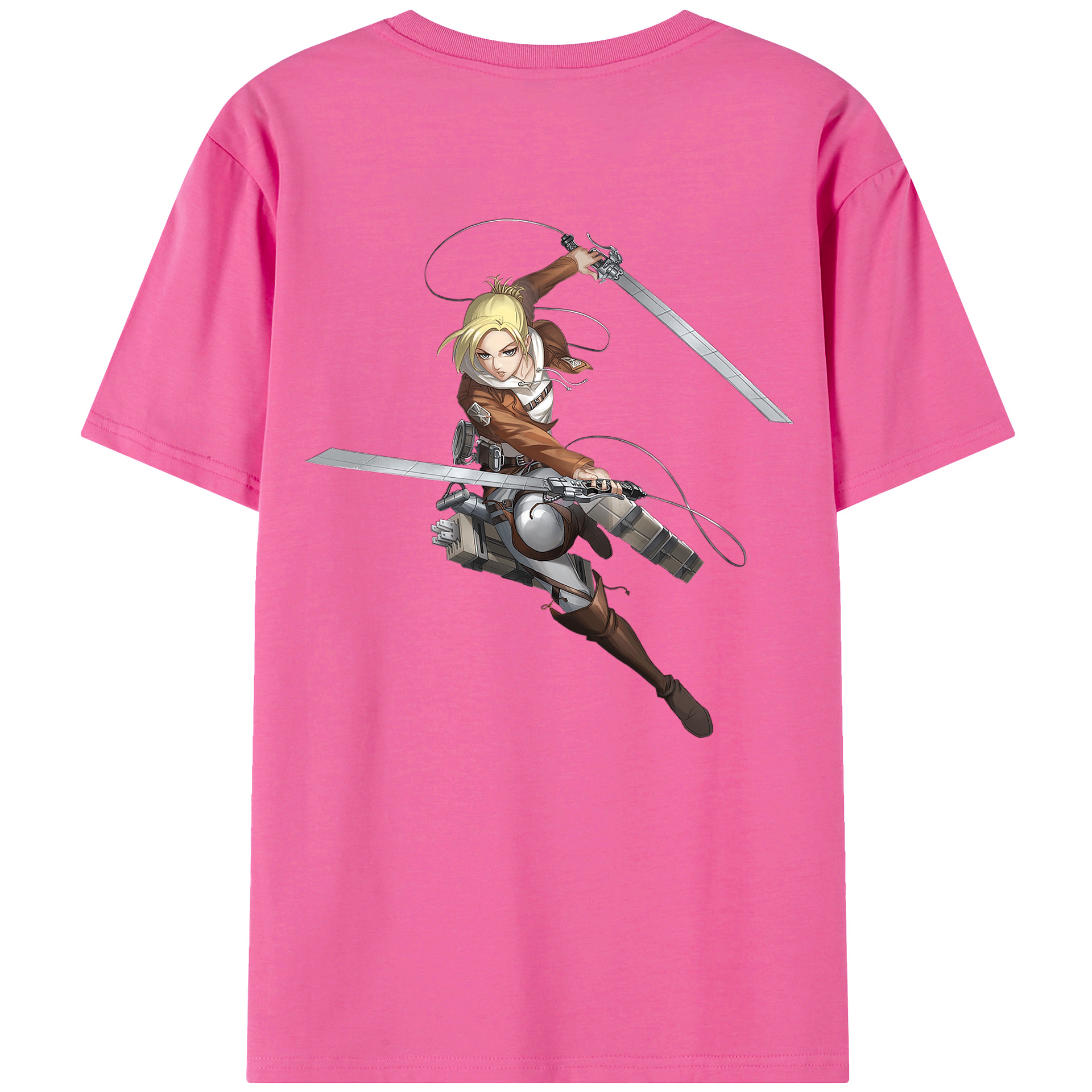 （画像用） 進撃の巨人 アニ・レオンハート Attack on Titan Annie Leonhart レディース半袖Tシャツ(バックプリント)